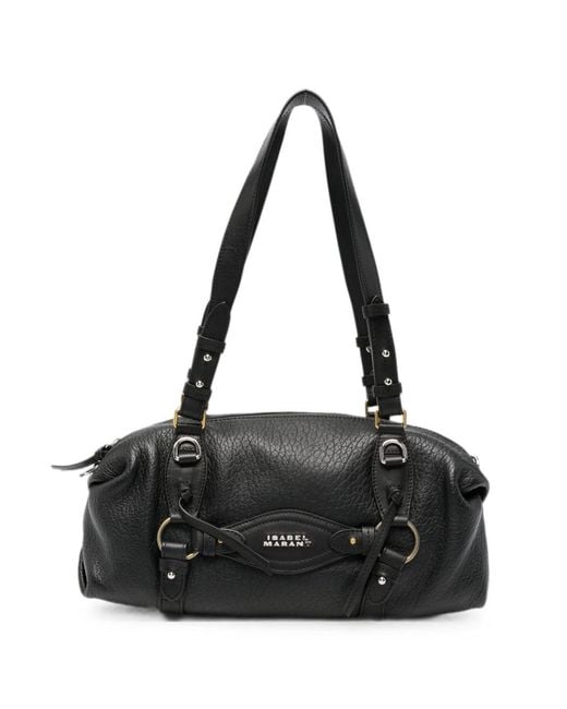 Isabel Marant Black Talpa Mini Leather Shoulder Bag