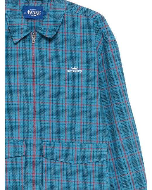 AWAKE NY Blue Coach Jacket for men