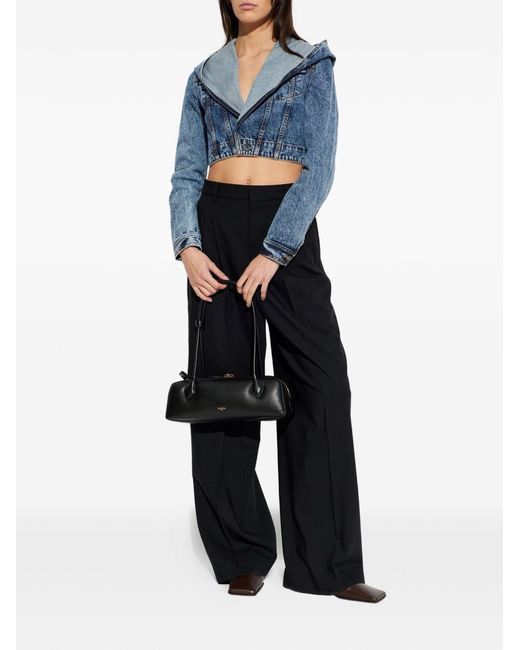 Alaïa Blue Denim Hooded Jacket