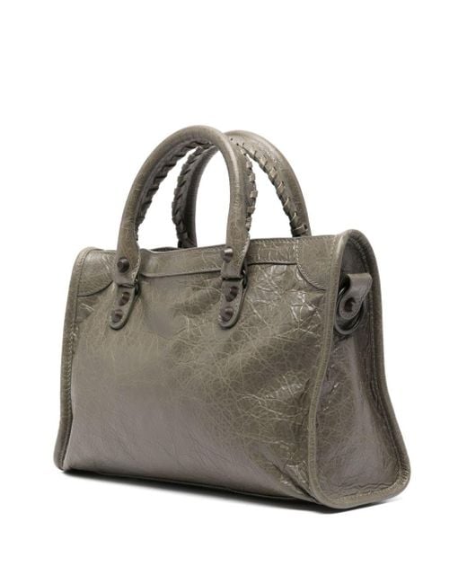 Balenciaga Green City Small Leather Handbag