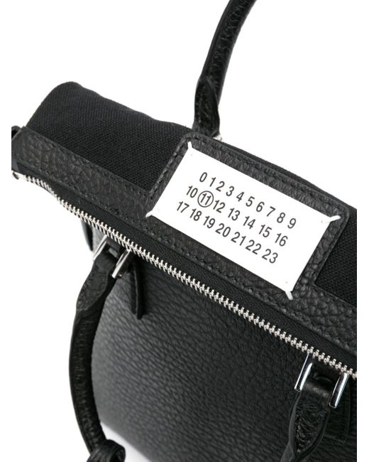 Maison Margiela Black 5ac Classique Mini Leather Handbag