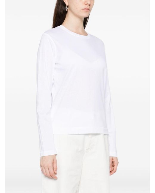 Herskind White Cotton Crewneck Sweater