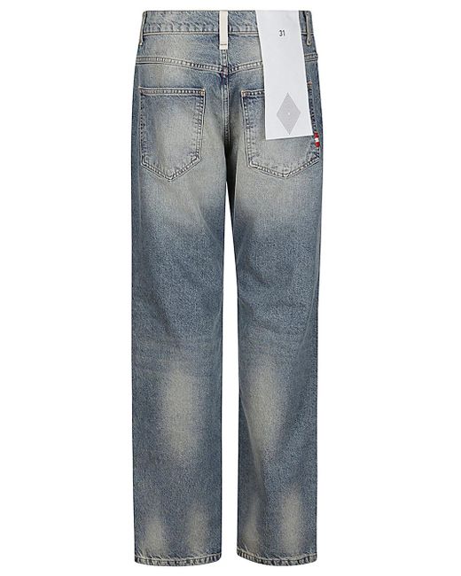 AMISH Blue Jeans With Logo for men
