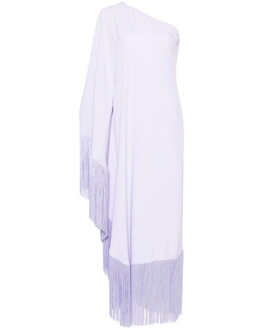 ‎Taller Marmo White Spritz Fringed Long Dress