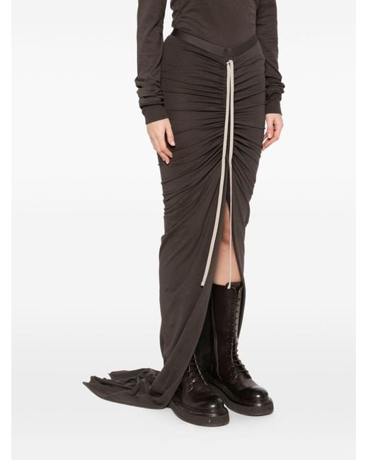 Moncler Brown Cotton Long Skirt