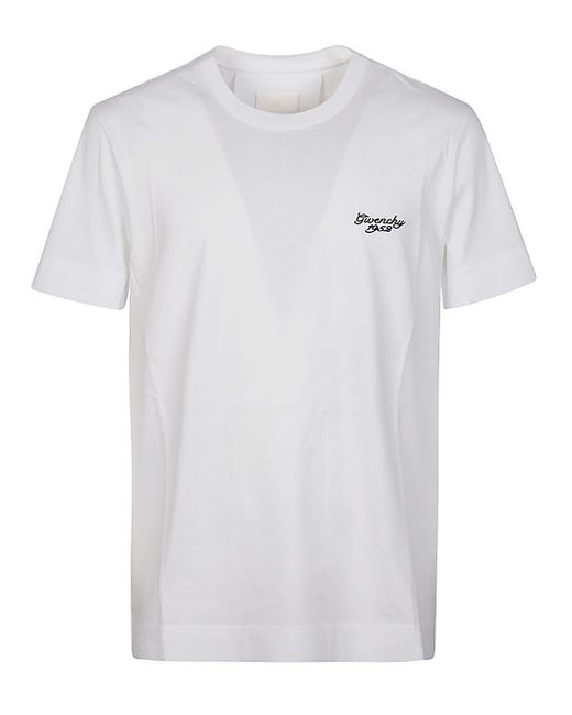 Givenchy White Cotton T-Shirt for men