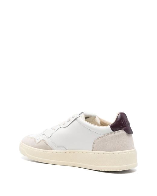 Autry White Medialist Low Sneakers for men