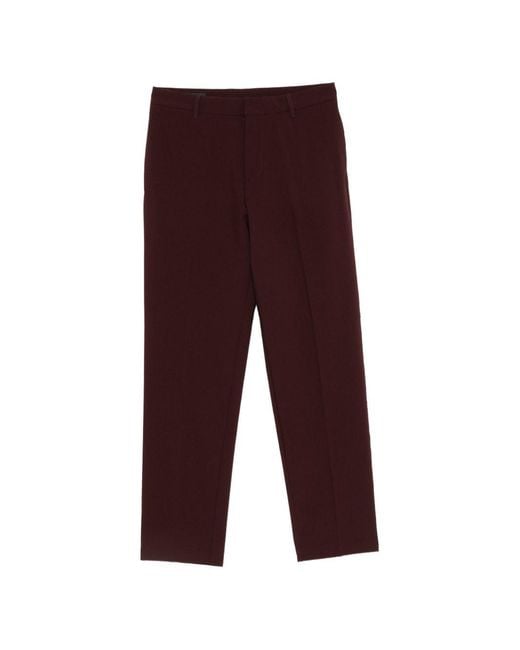 Emporio Armani Red Chino Trousers for men