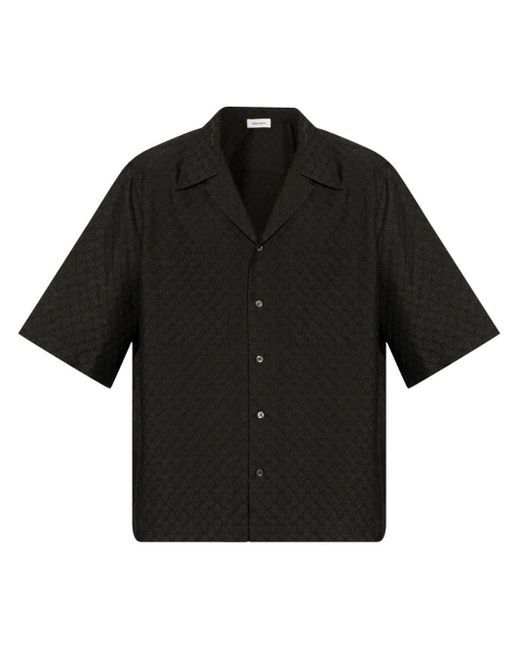 Camicia Skull di Alexander McQueen in Black da Uomo