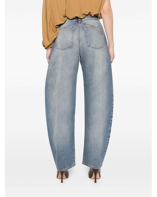 Alaïa Blue Round Denim Jeans