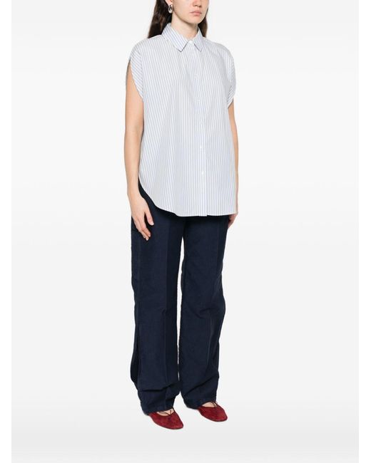 Woolrich White Striped Cotton Shirt