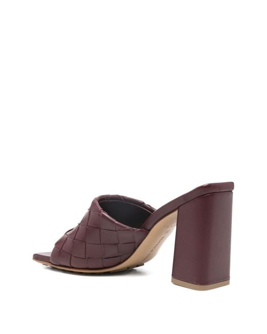 Bottega Veneta Purple Parco Leather Mules