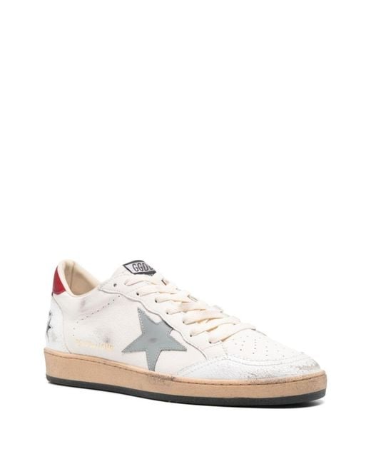 Golden Goose Deluxe Brand White "Ball Star" Sneakers for men