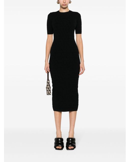 Valentino Black Toile Iconographe Midi Dress