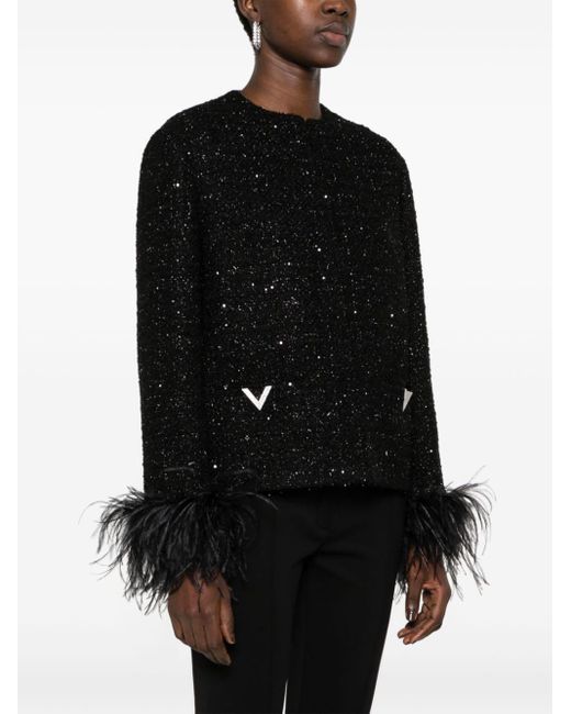 Valentino Black Tweed Jacket