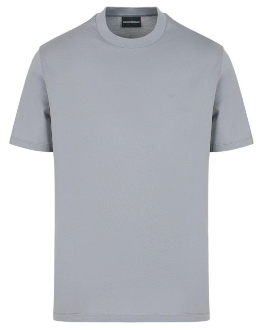 Emporio Armani Gray Double-faced Jersey T-shirt for men