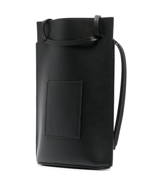 Loewe Black Dice Pocket Leather Shoulder Bag