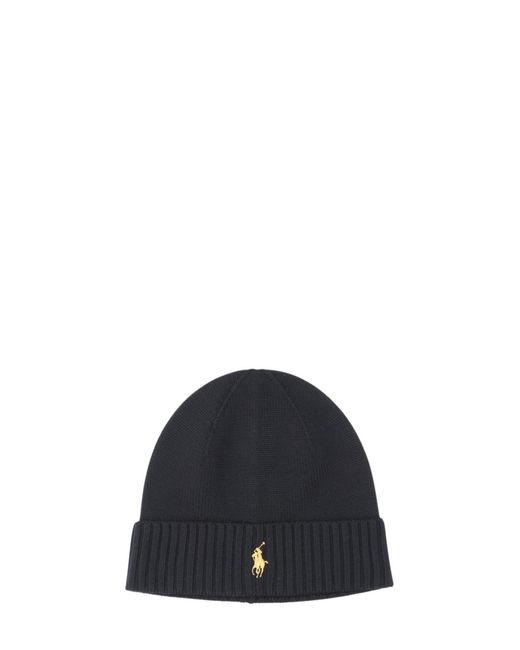 Polo Ralph Lauren Blue Polo Pony-Embroidered Wool Beanie for men