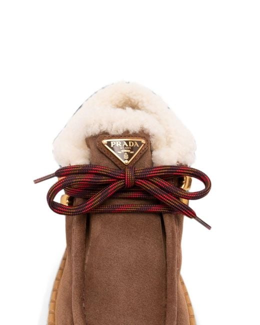 Prada Brown Suede Leather Boots