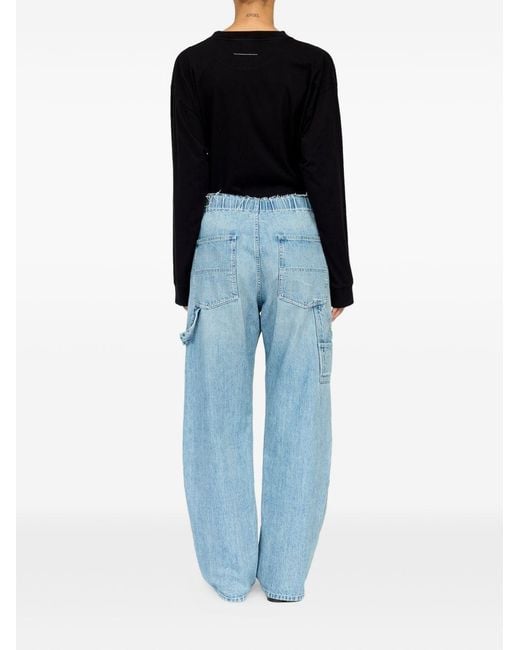 MM6 by Maison Margiela Blue Denim Cotton Jeans