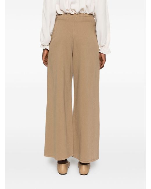Forte_forte Natural Cotton Wide-Leg Trousers