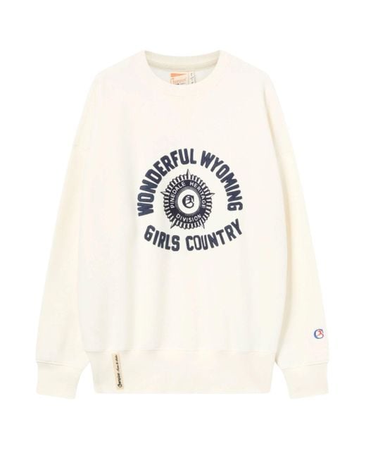 Champion White Ghost Ranch Crewneck Sweatshirt for men