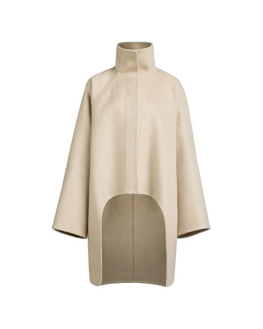 Alaïa Natural Cashmere Asymmetric Coat