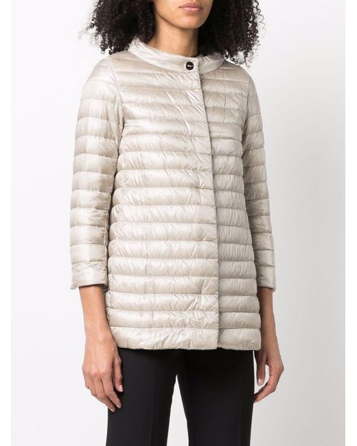 Herno Natural Nylon Midi Down Jacket