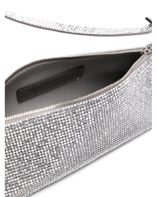 Benedetta Bruzziches Gray Joy Crystal-embellished Mini Bag
