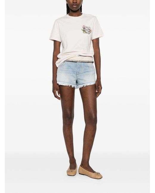 Loewe Blue Denim Cotton Shorts