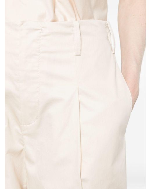 Susanne Bommer White Cotton Wide-Leg Trousers