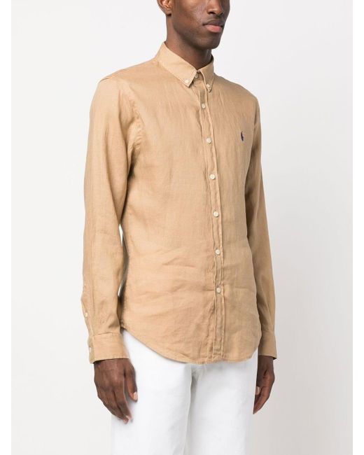 Polo Ralph Lauren Natural Button Down Collar Shirt for men