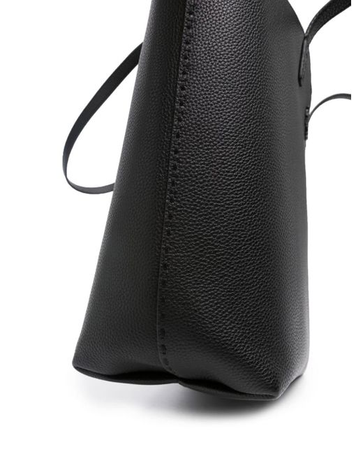 McGraw leather tote bag di Tory Burch in Black