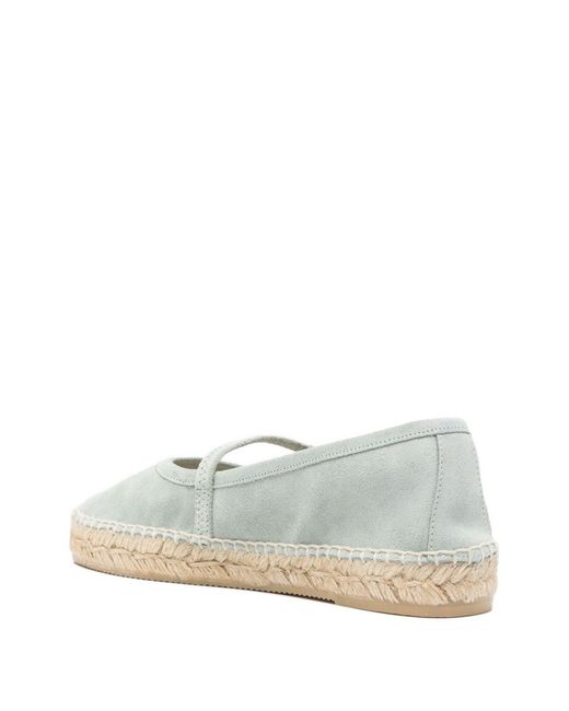 Woolrich White Suede Leather Ballets