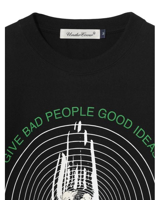 Undercover Black Printed T-Shirt for men