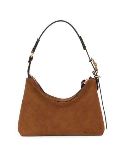 Etro Brown Small Leather Hobo Bag