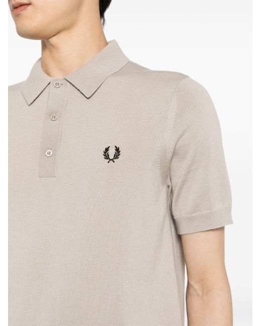 Fred Perry Gray Wool And Cotton Blend Shirt for men