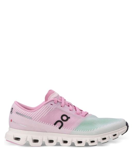 On Shoes Pink Cloud Push Sneakers