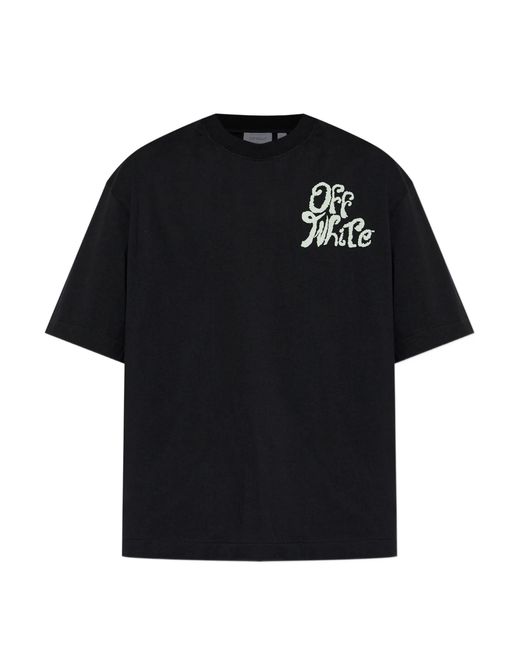Off-White c/o Virgil Abloh Black Logo T-Shirt for men