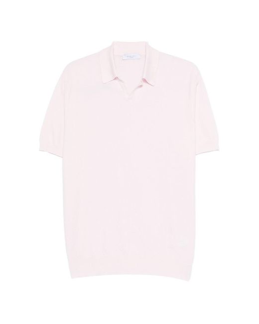 Boglioli Pink Cotton Polo Shirt for men