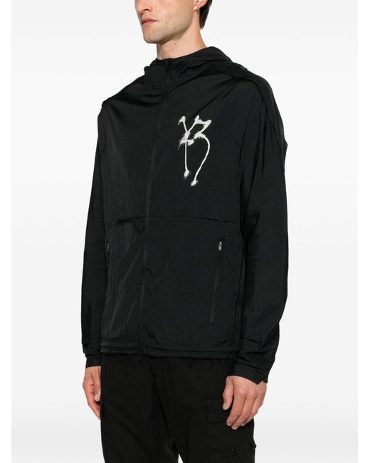 Y-3 Black Nylon Running Jacket for men