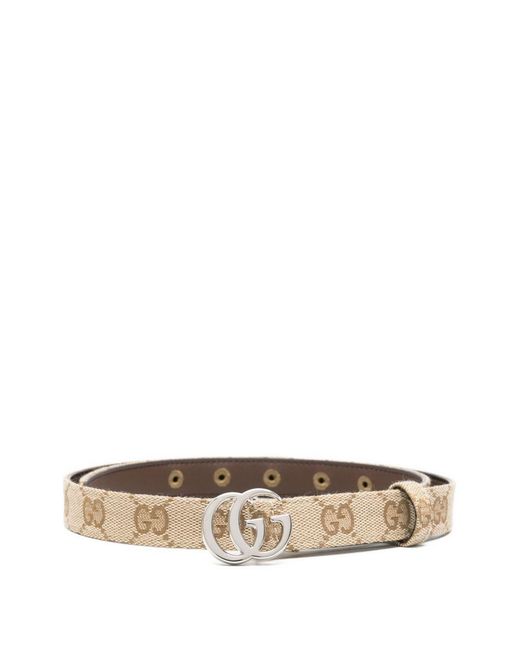 Gucci White Gg Marmont Belt