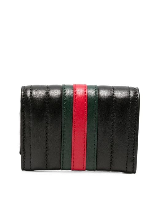 Gucci Black Gg Marmont Small Leather Wallet