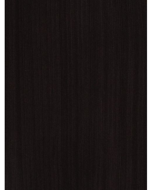 Alysi Black Wool Long Skirt