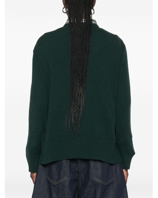 Be You Green Cashmere Crewneck Sweater
