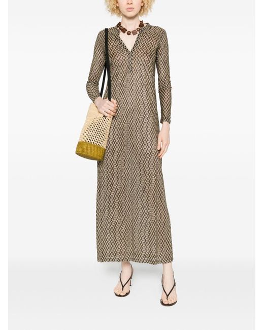 Siyu Natural Money Kaftan Dress