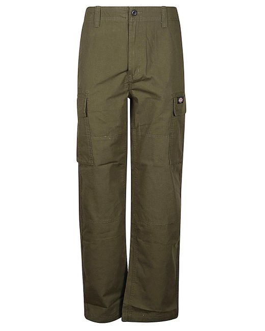Dickies Green Cotton Trousers for men