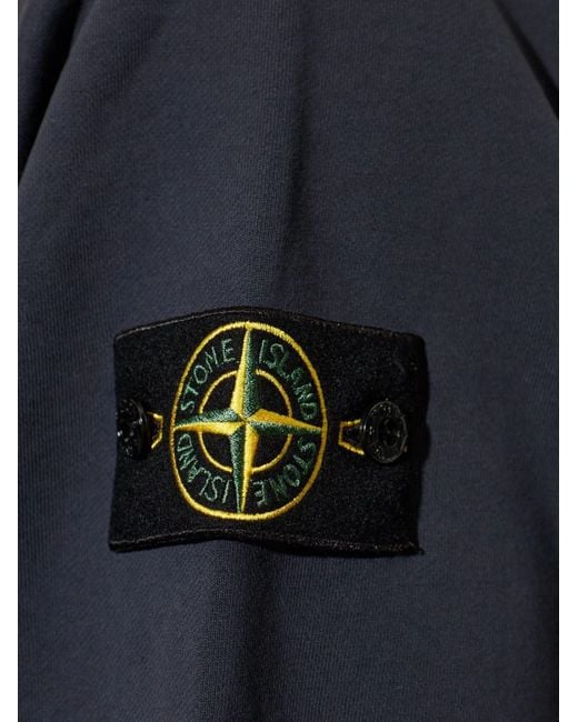 Stone Island Blue Crewneck Sweatshirt for men