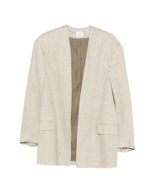 Alysi White Oversized Blazer Jacket