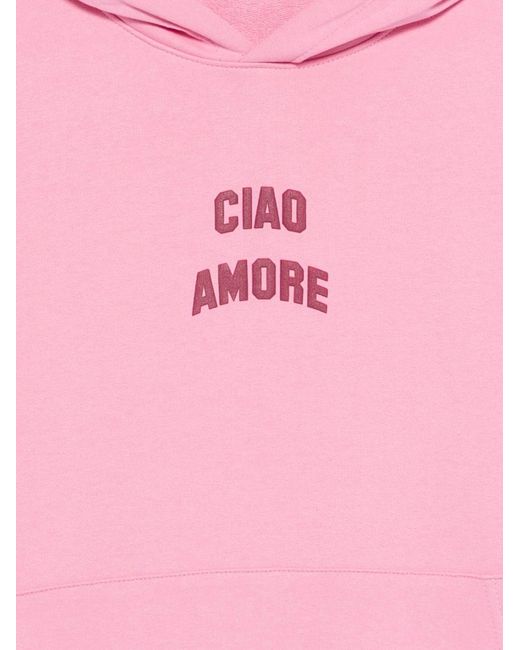 Giada Benincasa Pink Hello Love Sweatshirt